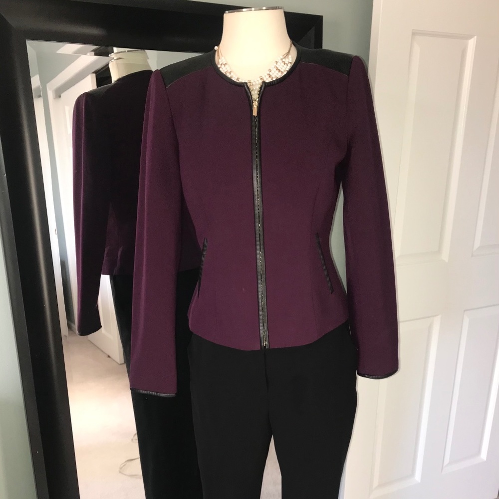 Calvin Klein Plum Purple Blazer (Jacket) Size 6/8